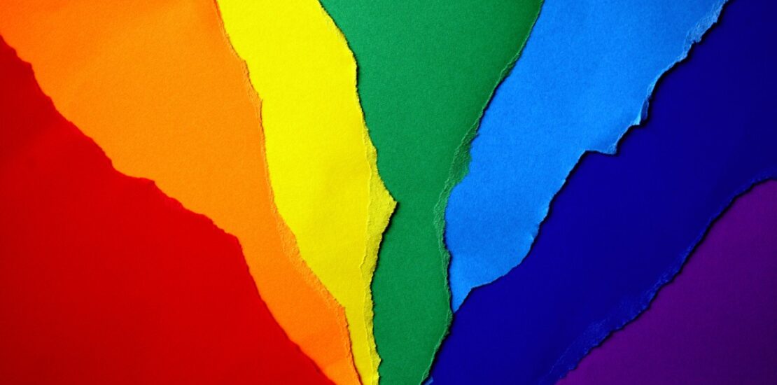 construction paper rainbow