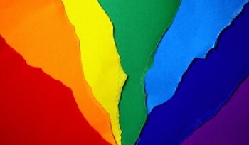 construction paper rainbow